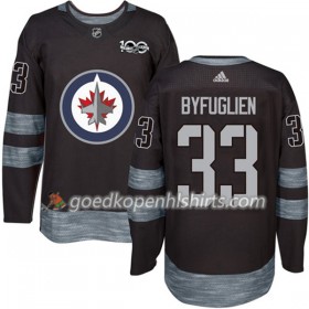 Winnipeg Jets Dustin Byfuglien 33 1917-2017 100th Anniversary Adidas Zwart Authentic Shirt - Mannen